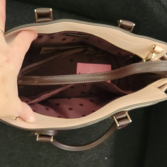 Kate Spade Maroon and Cream Handbag - Picture 3 of 5